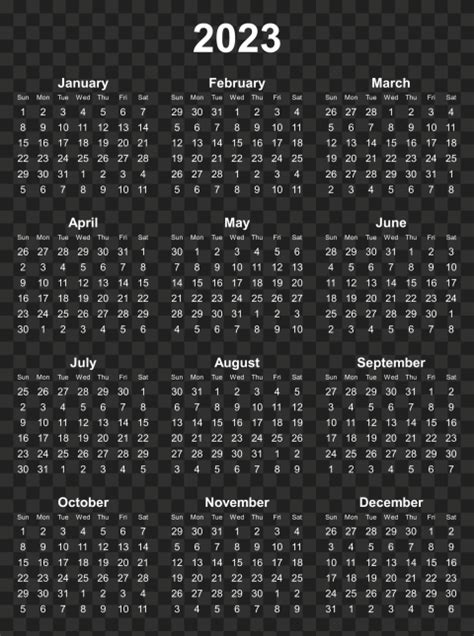 Tổng Hợp 100 2023 Calendar Black Background đen Thẩm Mỹ