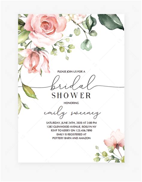Free Bridal Shower Invitation Printables Home Design Ideas