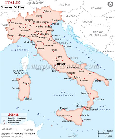 Carte Des Villes Italiennes Passions Photos