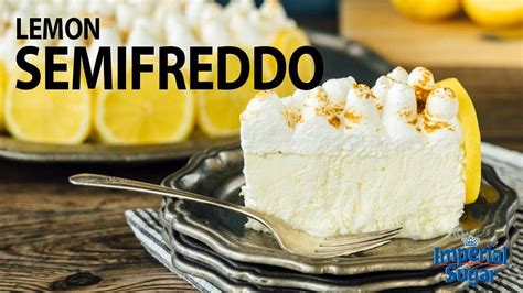 How To Make Refreshing Lemon Semifreddo Cake Youtube