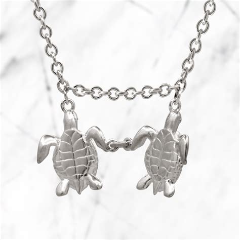 Twin Sea Turtle Necklace JewelryThis Custom Jewelry