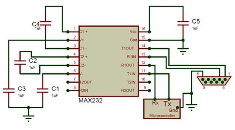 Max232 Ic Pinout Datasheet Equivalent And Circuit Easybom