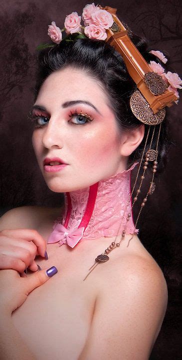Adorable Pink Lace Neck Corset With Bow Victorian Steampunk Inspired Size Medium Group