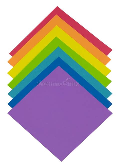 Rainbow Paper Stock Image Image Of Orange Blue Group 7468185