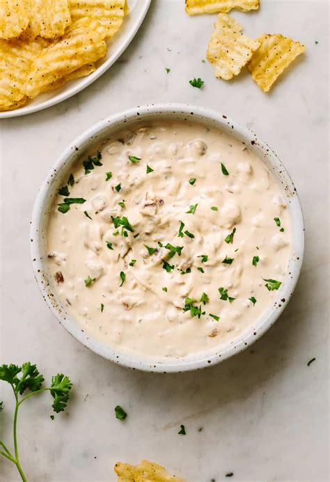 Get the recipe from half baked harvest. Homemade Vegan French Onion Dip made with caramelized ...