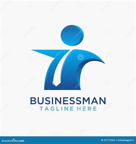 Professional Businessman Logo Design Stock Vector Illustration Of