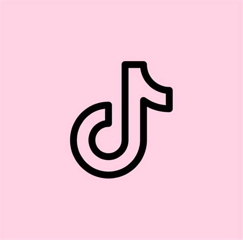 Pastel Pink Aesthetic Tiktok Logo