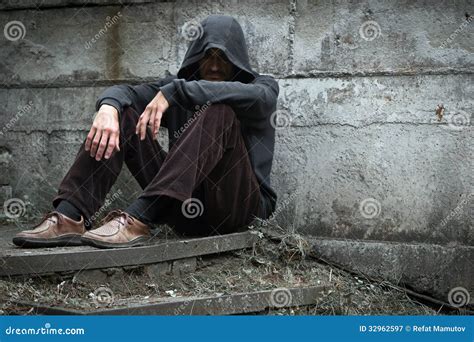 Gloomy Man Stock Image Image Of Negative Problems Despair 32962597