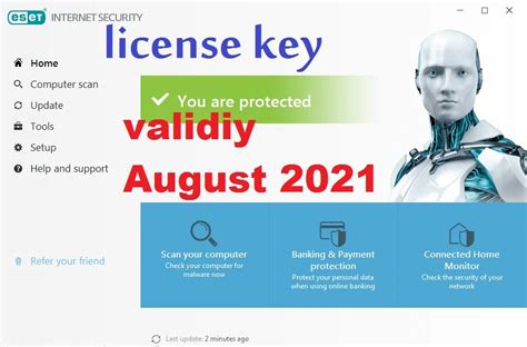 Eset Nod Antivirus License Key Valid From August 2021