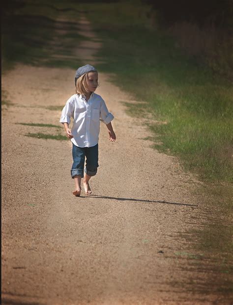 Boy Walking Dirt Road Free Photo On Pixabay