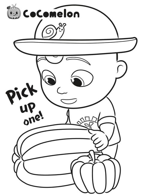 Cocomelon Dancing Jj Coloring Page Download Print Or Color Online