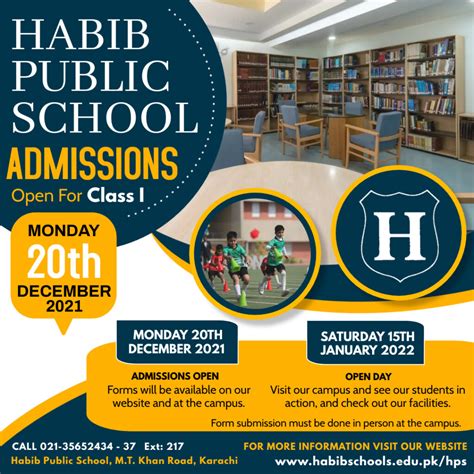 Habib Public School Admission 2024 Fee Structure
