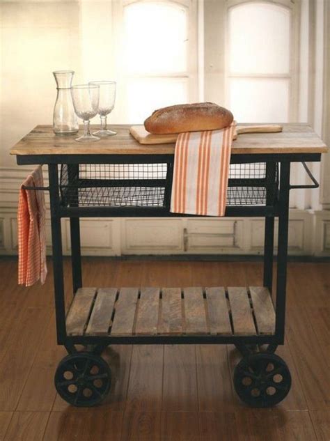 The larger surface areas for islands in today's kitchens have prompted some to wonder if how big does the island need to be to require more than one receptacle outlet to be installed? 10+ Admirable Kitchen Carts and Island Ideas | Industrial ...