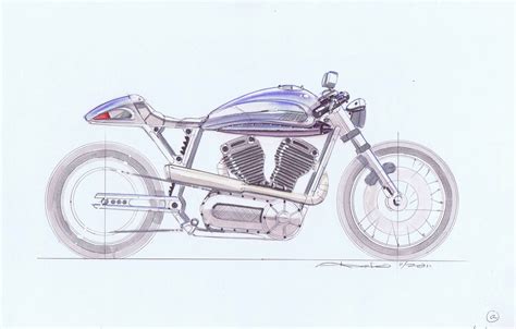 2011 Arlen Ness Victory Cafe Racer Concept By Alberto Hernandez Mendoza