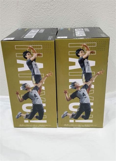 Haikyu Kotaro Bokuto And Keiji Akaashi Posing Figures Set Of 2 Anime