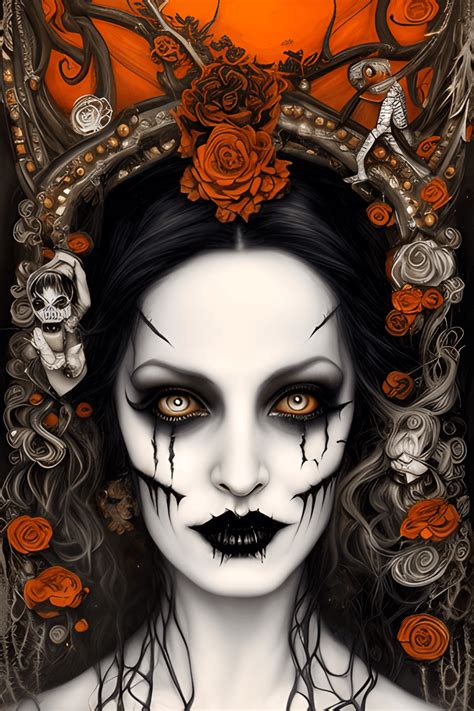 Halloween Poster Art Wicked Goth Witch · Creative Fabrica