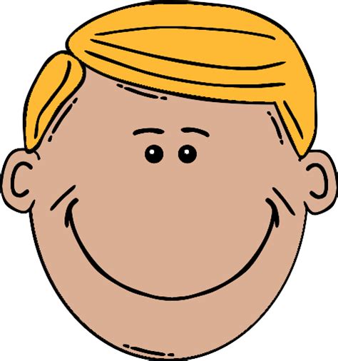 Blonde Cartoon Man Face Clip Art At Vector Clip Art Online