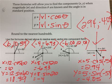 Components Of Vectors In Standard Form Math Showme