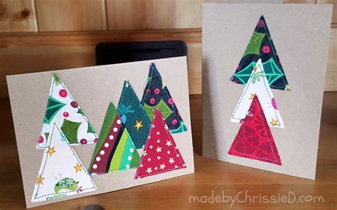 Chris Dodsley Mbcd How To Make Selvedge And Fabric Christmas Cards