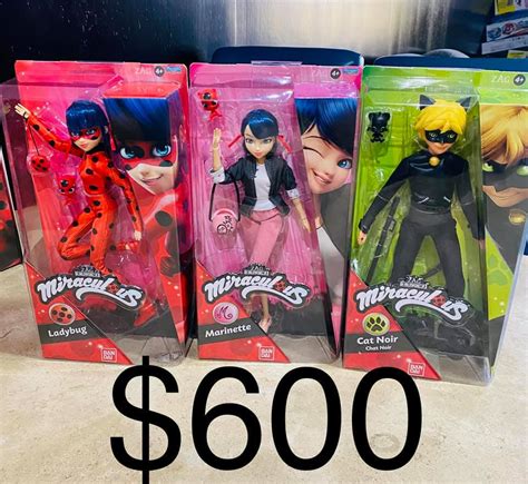 Figuras Articuladas De Ladybug Cat Noir Marinette Y Adrien Juguetes