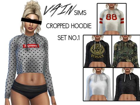 Cropped Hoodie Set No1 Mesh Needed The Sims 4 Catalog