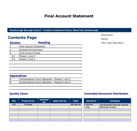 Statement Of Account Templates 14 Free Word Excel And Pdf Formats