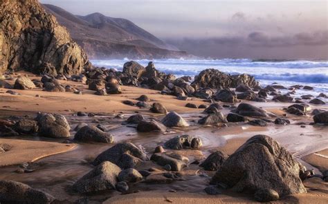 Hd Magnificent Rocky Beach Wallpaper Download Free 68777