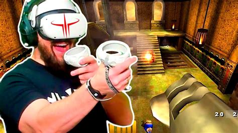 Quake 3 Arena Vr Is Unbelievable Quest 2 Online Gameplay Youtube