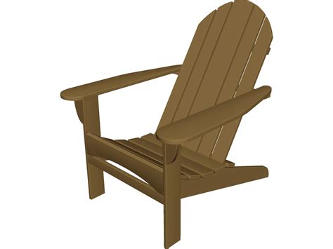 Chair Adirondak 3d Model 3dcadbrowser