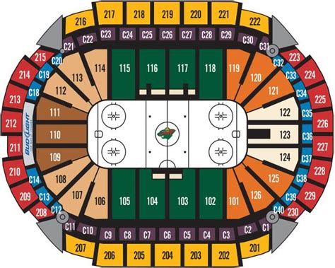 Minnesota Wild Xcel Seating Chart Awesome Home
