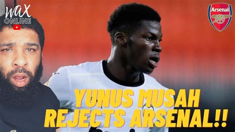 Yunus Musah Rejects Arsenal Youtube