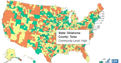 Tulsa Health Department Swaps Covid Zip Code Map For Cdcs County Level