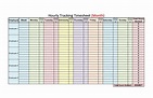 Printable work schedule template - kesillisting