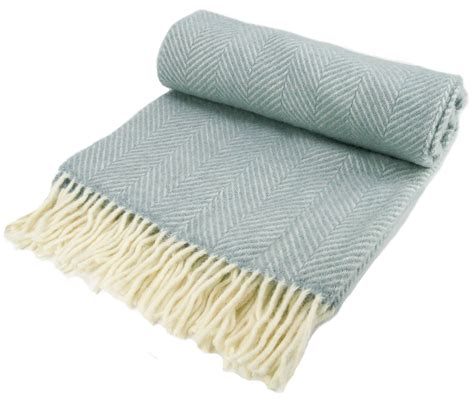 Herringbone 100 Wool Knee Rug Small Blanket Chair Throw British Made