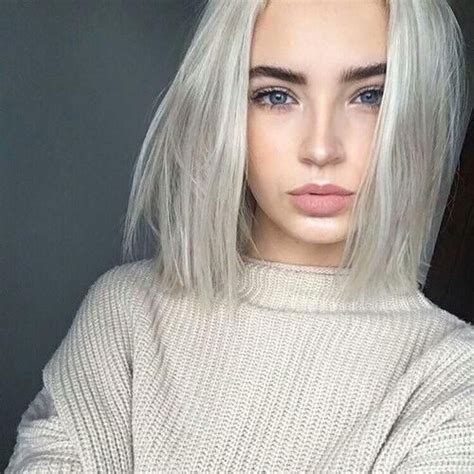 How To Style Short Hair While Youre Growing It Out White Blonde Hair