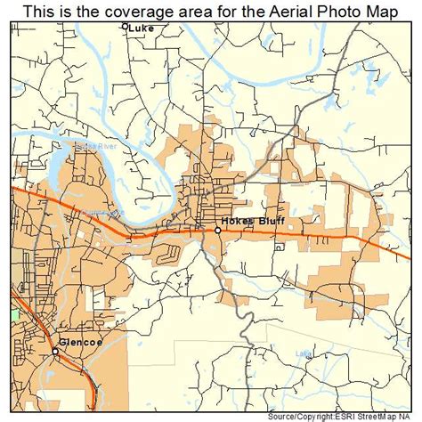 Aerial Photography Map Of Hokes Bluff Al Alabama