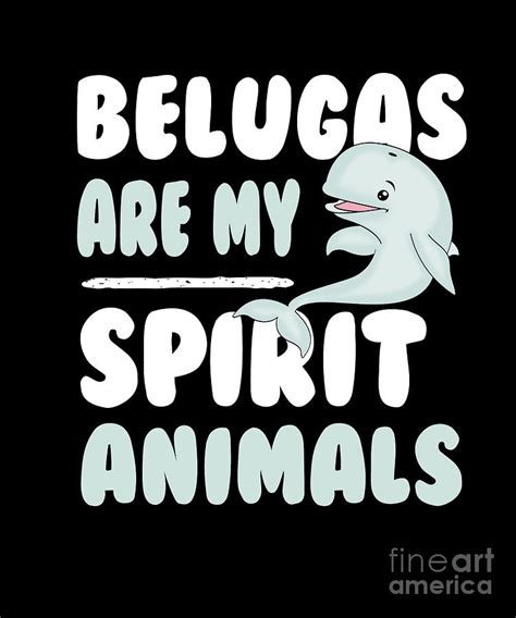 Funny Beluga Whale White Whale Ocean Animal T Digital Art By Lukas