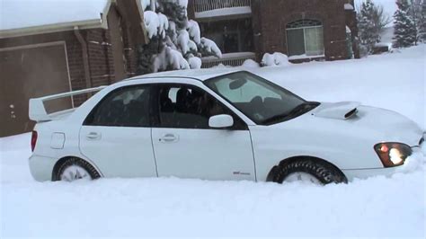 Subaru Impreza Wrx Sti Snow Plow Drifting Ice Youtube