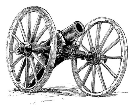 190 Drawing Of The Civil War Cannon Stock Illustrations Royalty Free