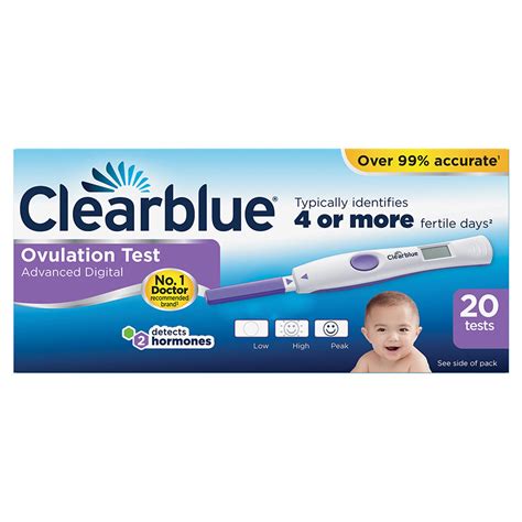 Clearblue Digital Ovulation Test Sticks 20 Tests Costc