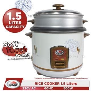 Kyowa Rice Cooker Non Stick L Capacity W W Steamer Tray Yellow
