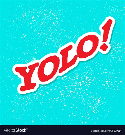 Yolo Grunge Background Royalty Free Vector Image