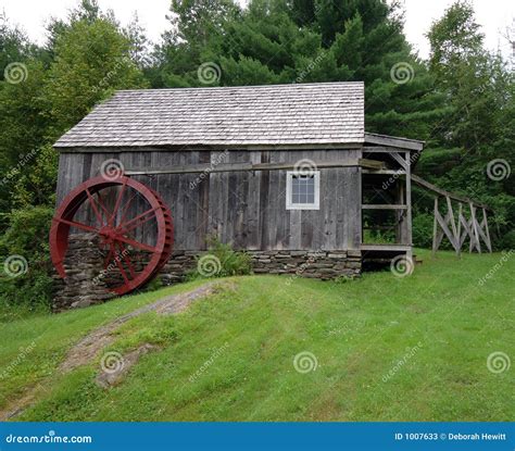 Old Wooden Watermill Stock Image Image Of Outdoor American 1007633