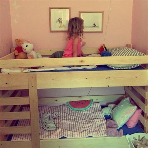 Repeat for the other holes. Toddler Bunk Bed Do It Yourself (DIY) Plans (fits a Crib Size Mattress) in 2020 | Toddler bunk ...
