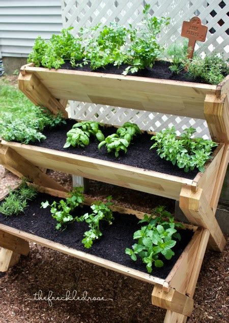 Diy Herb Garden Outdoor How To Make A Vertical Herb Garden From A