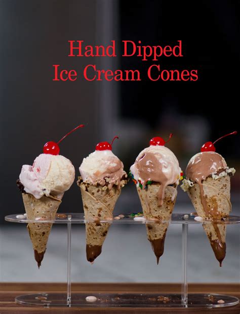 Hand Dipped Ice Cream Cones Flatoutbread