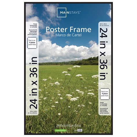 Mainstays 24x36 Thin Poster And Picture Frame Black