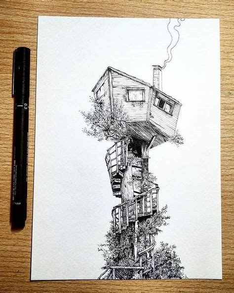 35 Two Point Perspective Tree House Examples Ideas Tree House Tree
