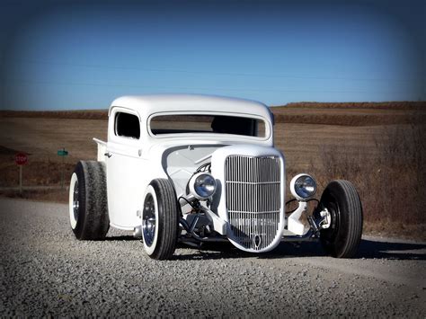 1936 Ford Pickup No Reserve Hot Rod Custom Traditional Raked Chopped Street Rat For Sale In