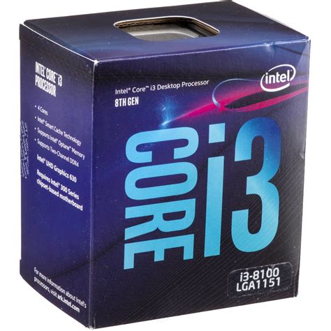 Core I3 8th Gen Intel Processor I3 8100 Lga1151 8th Generation At Rs